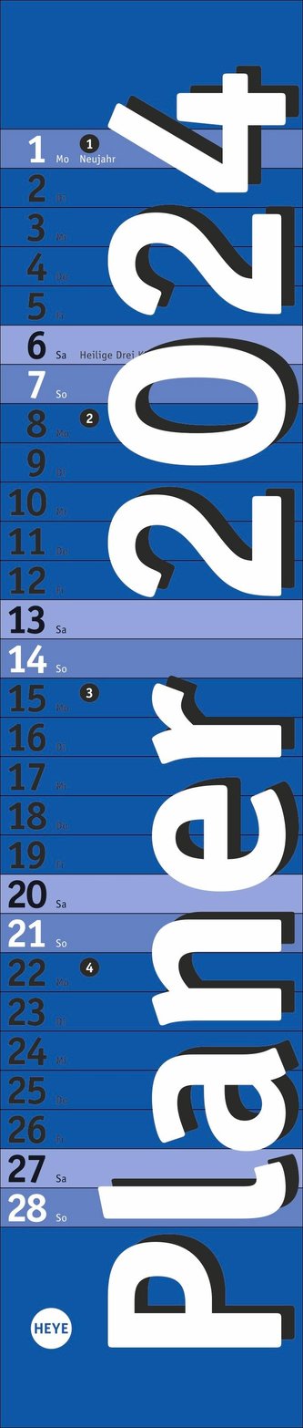 Langplaner mini, blau 2024