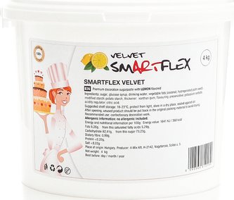 Smartflex Velvet Citron 4 kg (Potahovací a modelovací hmota na dorty)