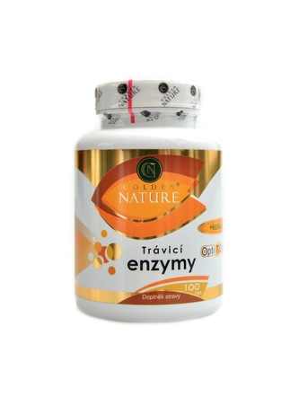 Golden Nature - Trávící enzymy opti7 digest + kurkuma 100 kapslí