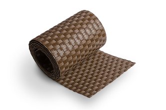 Ratanová krycí páska na plot OREBRO, hnědá, 19 cm x 255 cm BestHome