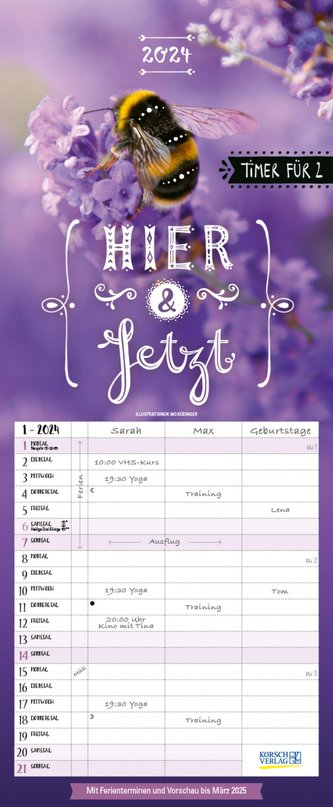 Hier und jetzt Timer für 2 2024