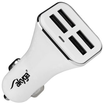 TRX Akyga AK-CH-09 4x USB nabíječka do auta 6.8A/ 34W/ bílá
