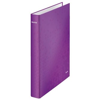 Pořadač čtyřkroužkový "Active Wow", purpurová, polaminovaný karton, 40 mm, LEITZ