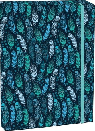 Stil Box na sešity s klopou A4 Indian Blue