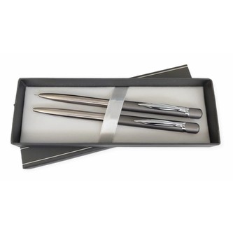 Pero kuličkové + Mechanická tužka - sada B1065 B+P, šedé