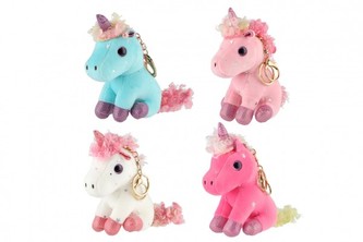 Přívěsek jednorožec plyš 8x14cm (1 KS)