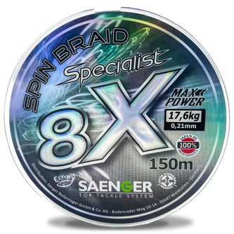 šňůra 8 X Specialist Spin Braid 150 m 0,12 mm černá