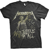 Pánské tričko Metallica: Justice Vintage (L) černá bavlna