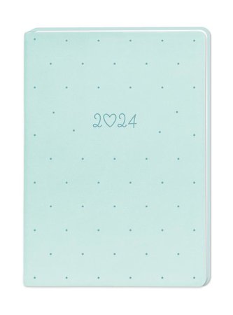 Terminplaner Lederlook 2024 Mint