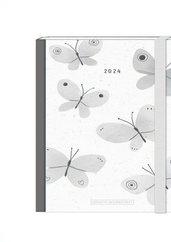 Terminplaner Letterart 2024 Schmetterlinge