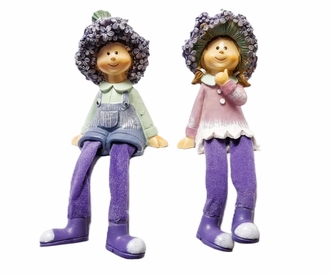 Levandulové děti látkové nohy střed 1 ks