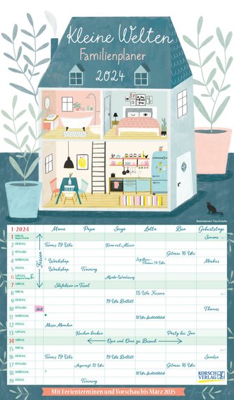 Familienplaner Kleine Welten 2024
