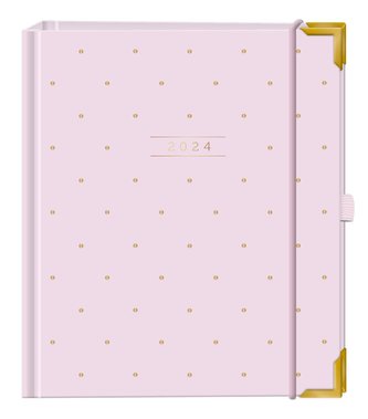 Terminplaner A5 Premium 2024 Rosé