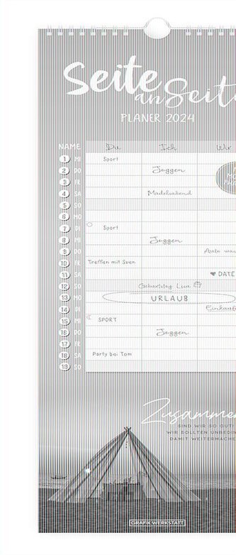Paarplaner 2024 Seite an Seite