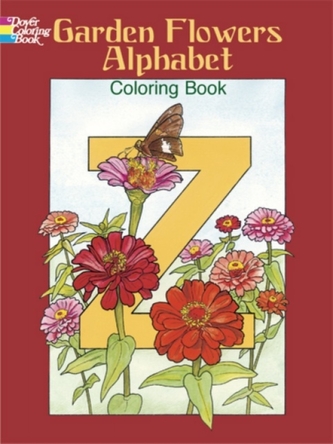 Garden Flowers Alphabet Colouring Book