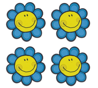 Podtácek sada 4 ks - slunečnice modrá - 10x10 cm - 4ks