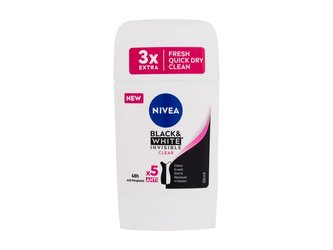 Nivea Tuhý antiperspirant Invisible For Black & White Clear 50 ml woman