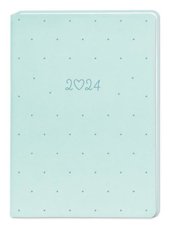Terminplaner A5 Lederlook 2024 Mint