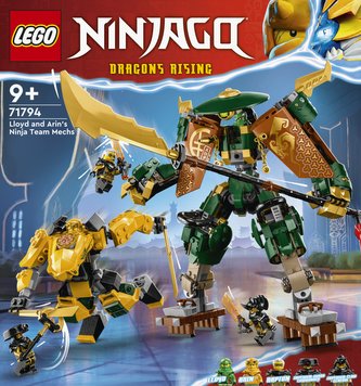 LEGO Ninjago 71794 Lloyd, Arin a jejich tým nindža robotů
