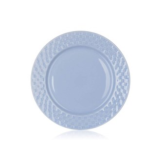 Talíř mělký 26cm, reliéf, modrý, stolování, KPB-10SEC-BL