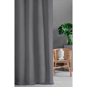 Dekorační závěs s řasící páskou zatemňující PREMIUM BLACKOUT 08 140x250 cm tmavě šedá (cena za 1 kus) MyBestHome