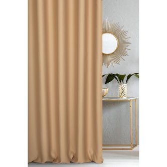 Dekorační závěs s řasící páskou zatemňující PREMIUM BLACKOUT 23 140x250 cm tmavě béžová (cena za 1 kus) MyBestHome
