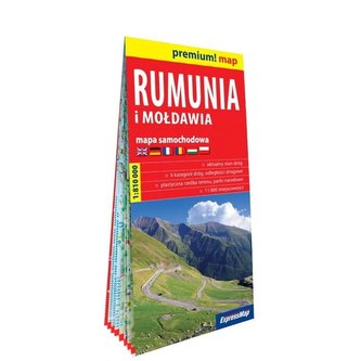 Plastic map Rumunia i Mołdawia mapa samochodowa Plastic map Rumunia i Mołdawia mapa samochodowa
