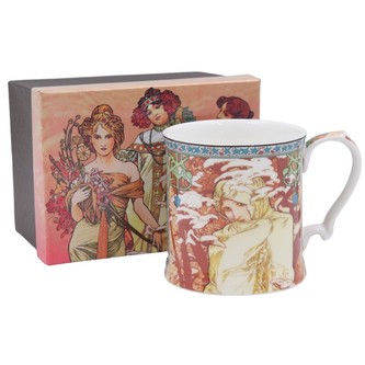 HOME ELEMENTS Hrnek 360 ml, Mucha Zima