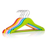 BRILANZ Sada dětských dřevěných ramínek COLOR, 5 ks