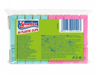 Spontex kolíčky na prádlo plastové 20 ks
