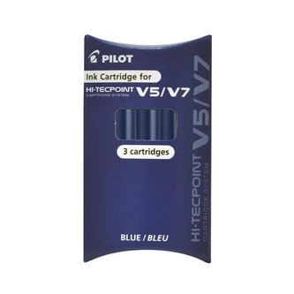 Naboje do V5/V7 niebieski 3szt PILOT