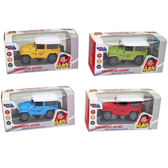 Auto Jeep kovové na zpětný chod