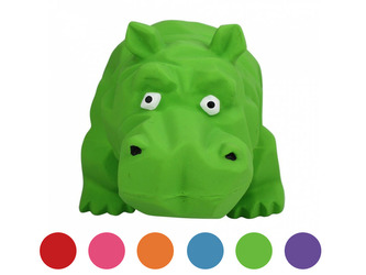 Hračka Multipet Origami Pals chrochtající hroch latex 20,5 cm 1 ks