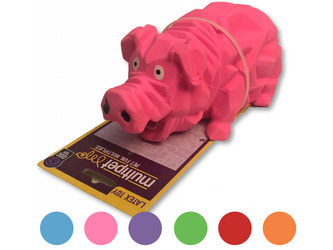 Hračka Multipet Origami Pals chrochtající prase latex 20,5 cm 1 ks