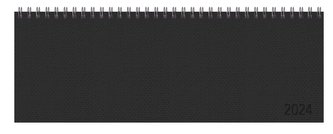 Tischquerkalender Professional Premium schwarz 2024