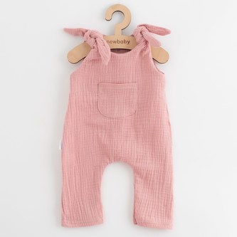 Kojenecké mušelínové lacláčky New Baby Soft dress růžová - velikost 68 (4-6m)