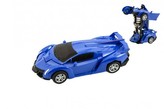 Transformer auto/robot plast 14cm na setrvačník