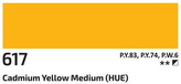 Akrylová barva Rosa 60ml – 617 cadmium yellow medium