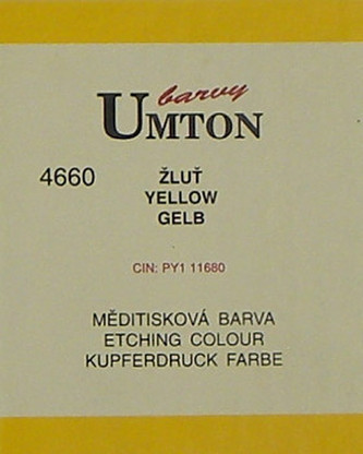 Měditisková barva Umton 130ml – žluť
