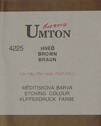Měditisková barva Umton 130ml – hněď