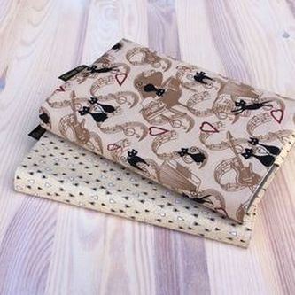 Obal na knihu Kočky hudební/srdíčka