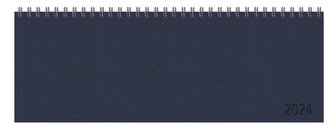 Tischquerkalender Professional Premium dunkelblau 2024