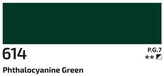 Akrylová barva Rosa 60ml – 614 phthalocyanine green