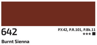 Akrylová barva Rosa 60ml – 642 burnt sienna