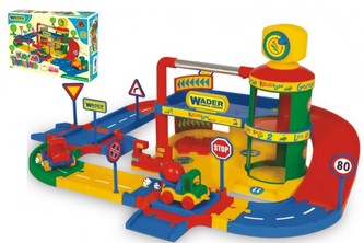 Garáž Kid cars 76x80cm + dráha 2m Wader