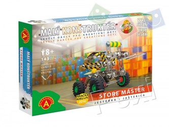 Malý konstruktér ještěrka Store Master kov 143ks stavebnice v krabici 23x17x3,5cm
