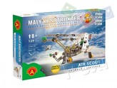 Malý konstruktér letadlo Air Scout kov 129ks stavebnice v krabici 23x17x3,5cm