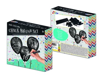 Křídy na balónky, sada