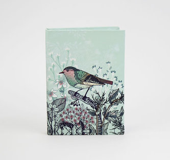 Bloček s lepítky a propiskou: Ptáček na větvičce