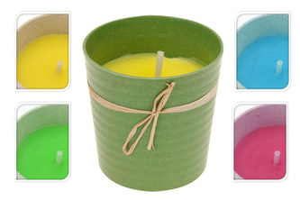 Vonná svíčka Citronella proti komárům v recyklované plastové nádobě, 160 g